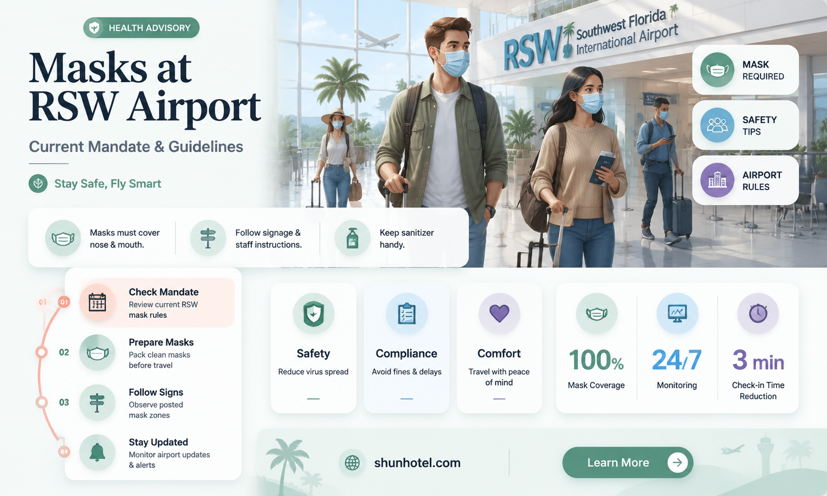 are masks required at rsw airport