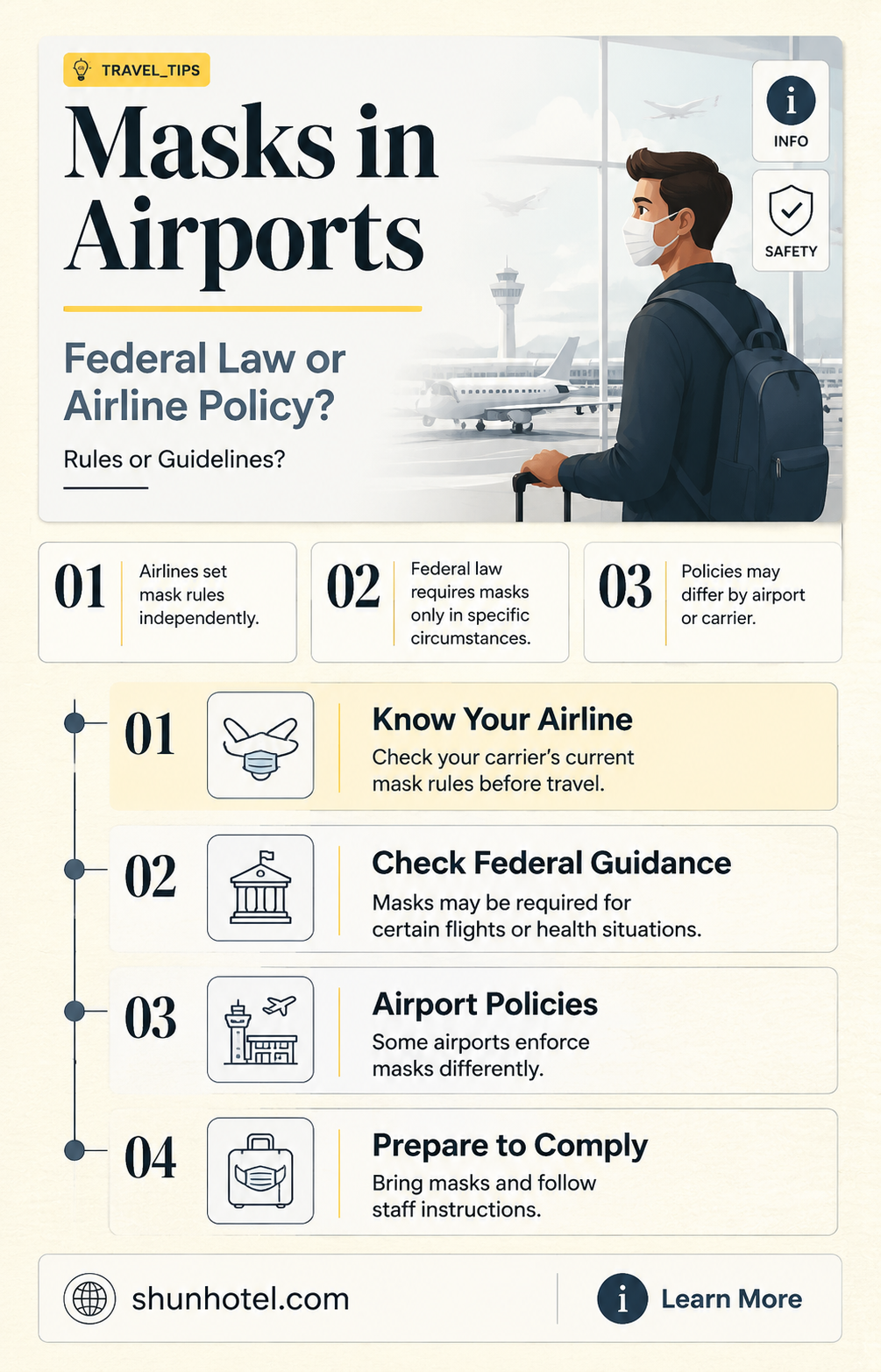 are masks in airports federal law