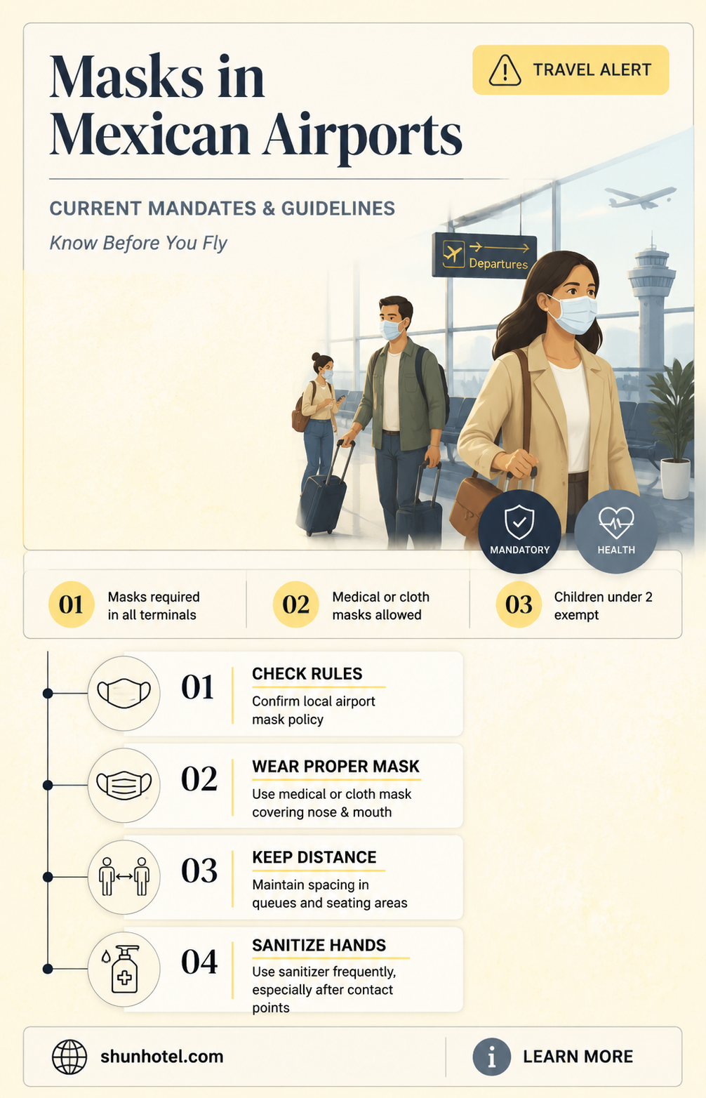 are masks required in mexican airports