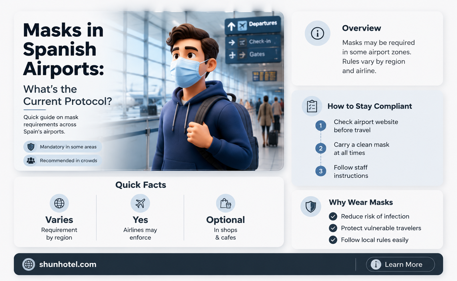 are masks required in spain airports