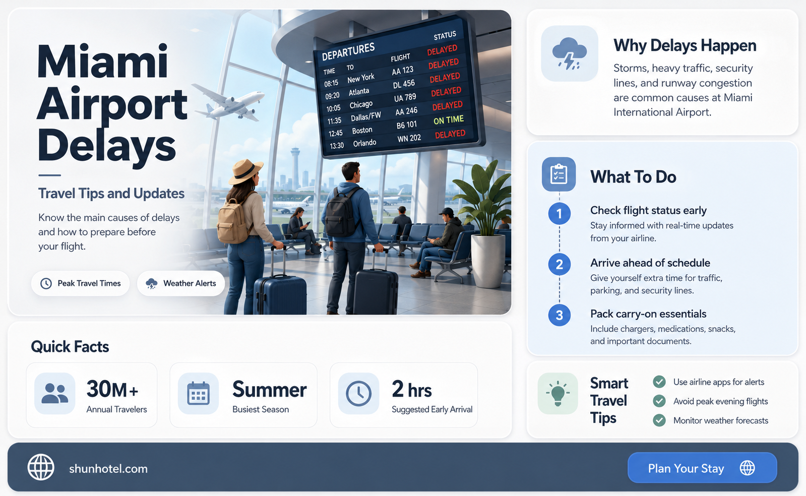 are there delays at miami airport