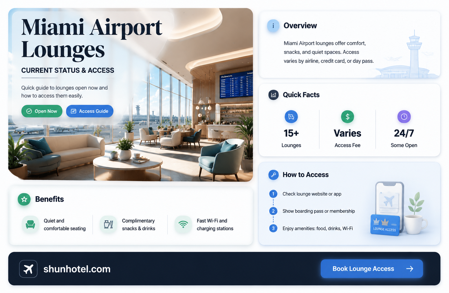 are lounges open in miami airport