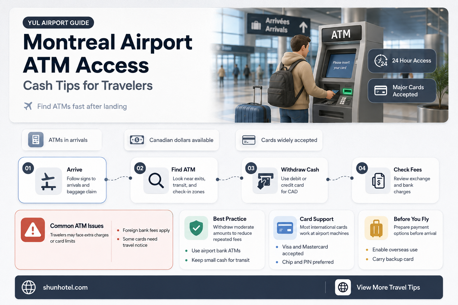 are there atms in montreal airport