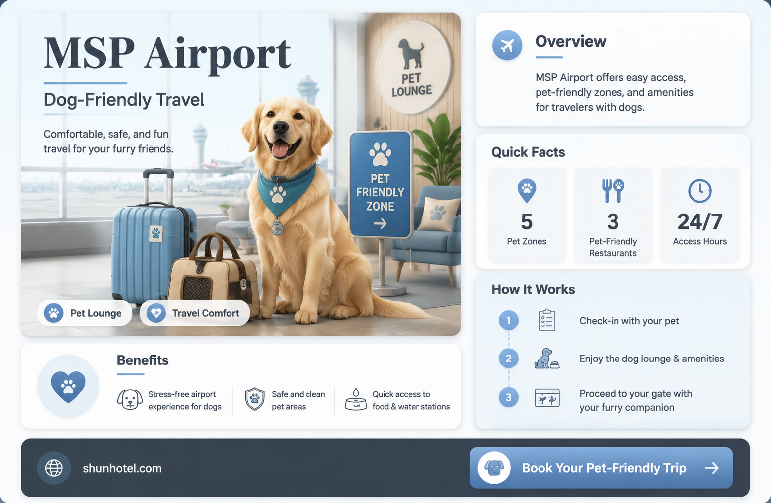 are dogs allowed in msp airport