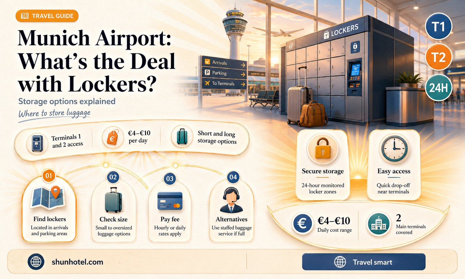 are there lockers at munich airport