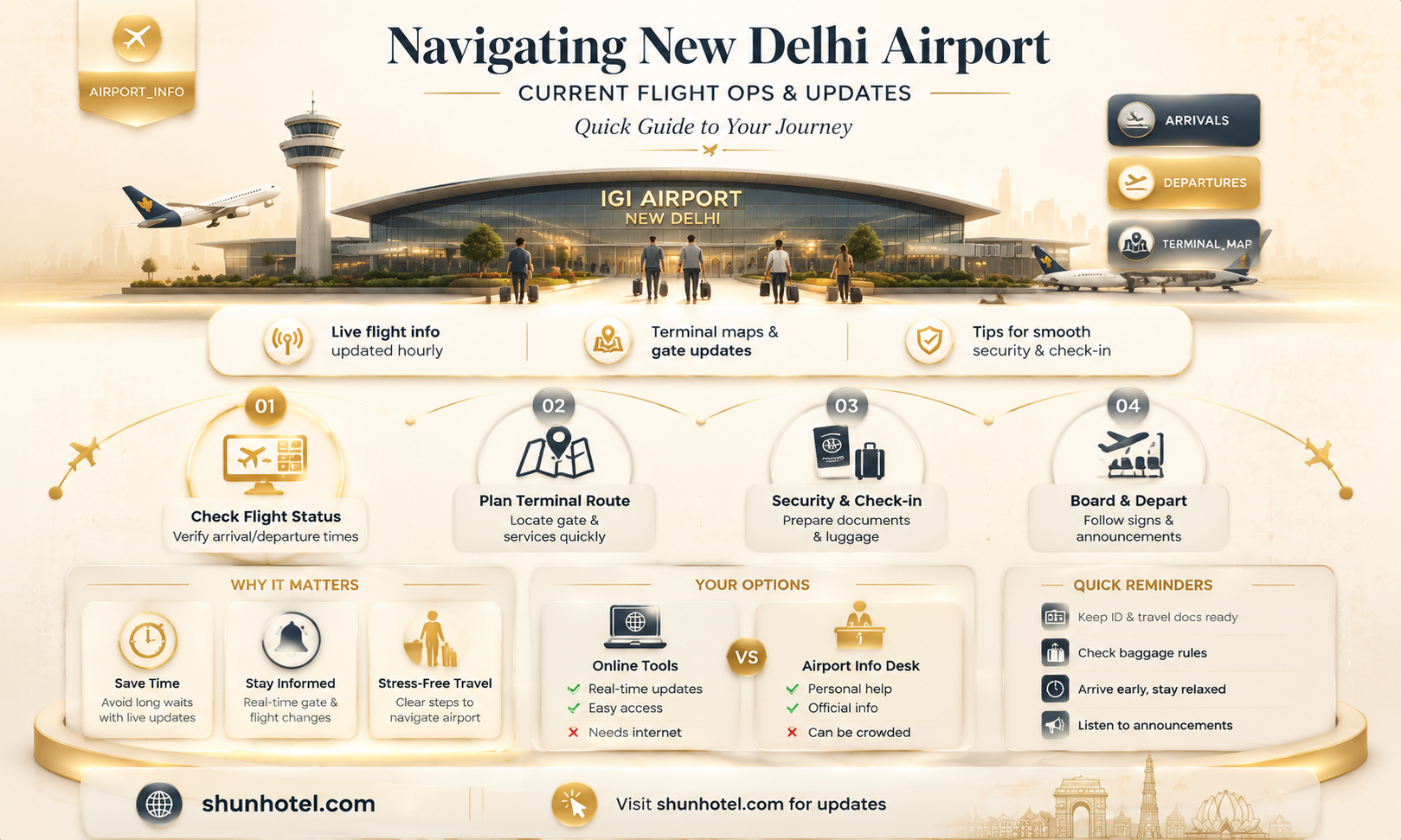 are flights getting in and our of new delhi airport