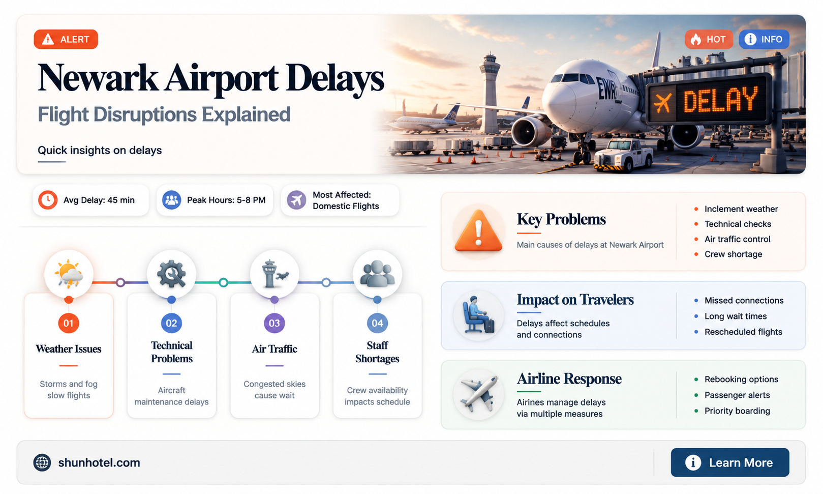 are flights delayed at newark airport