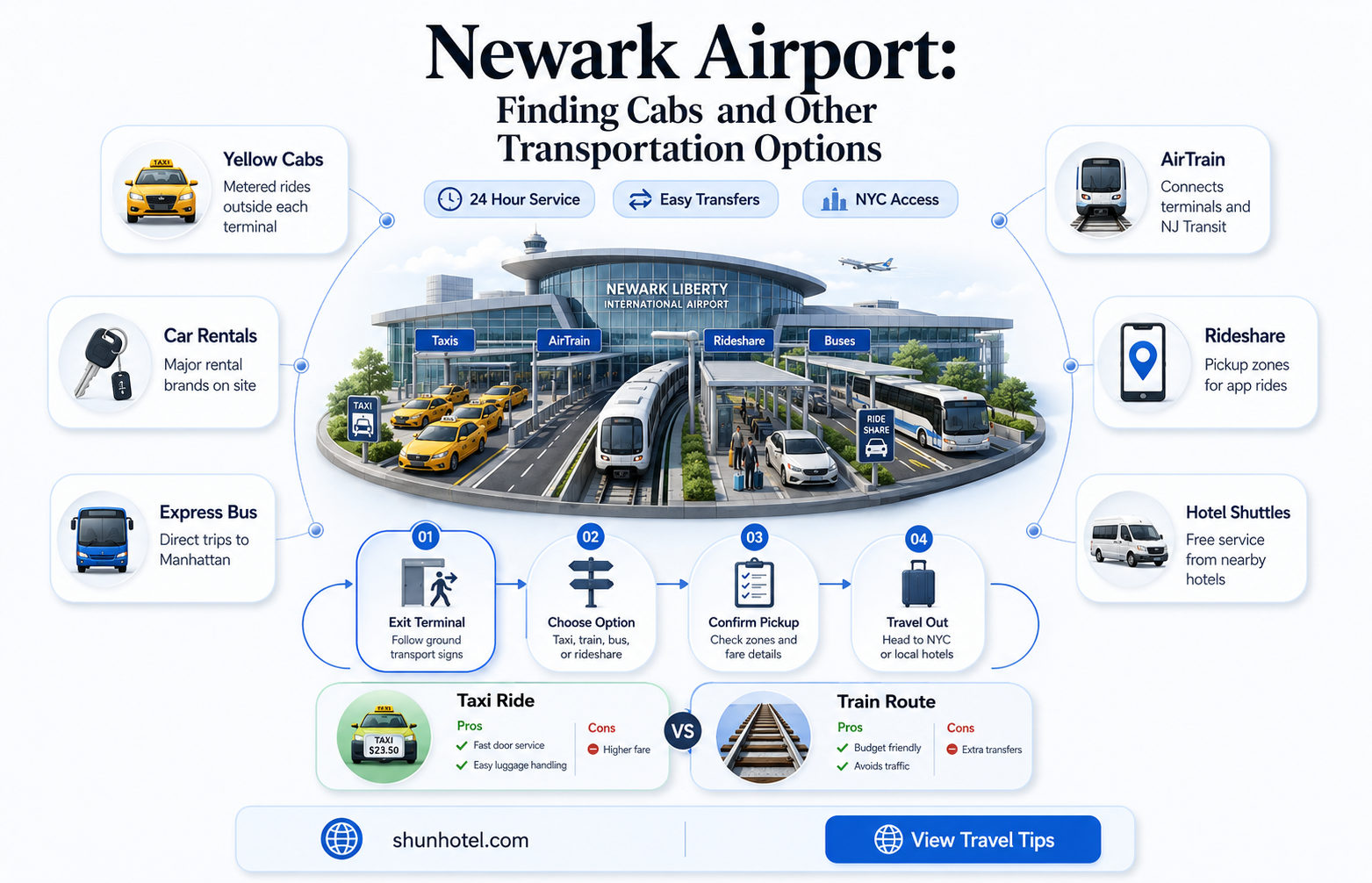 are there cabs at newark airport