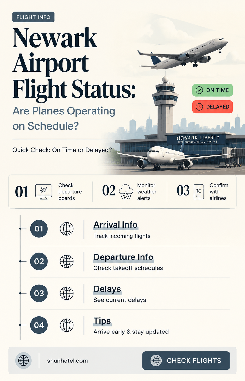 are planes at newark airport flying on schedule
