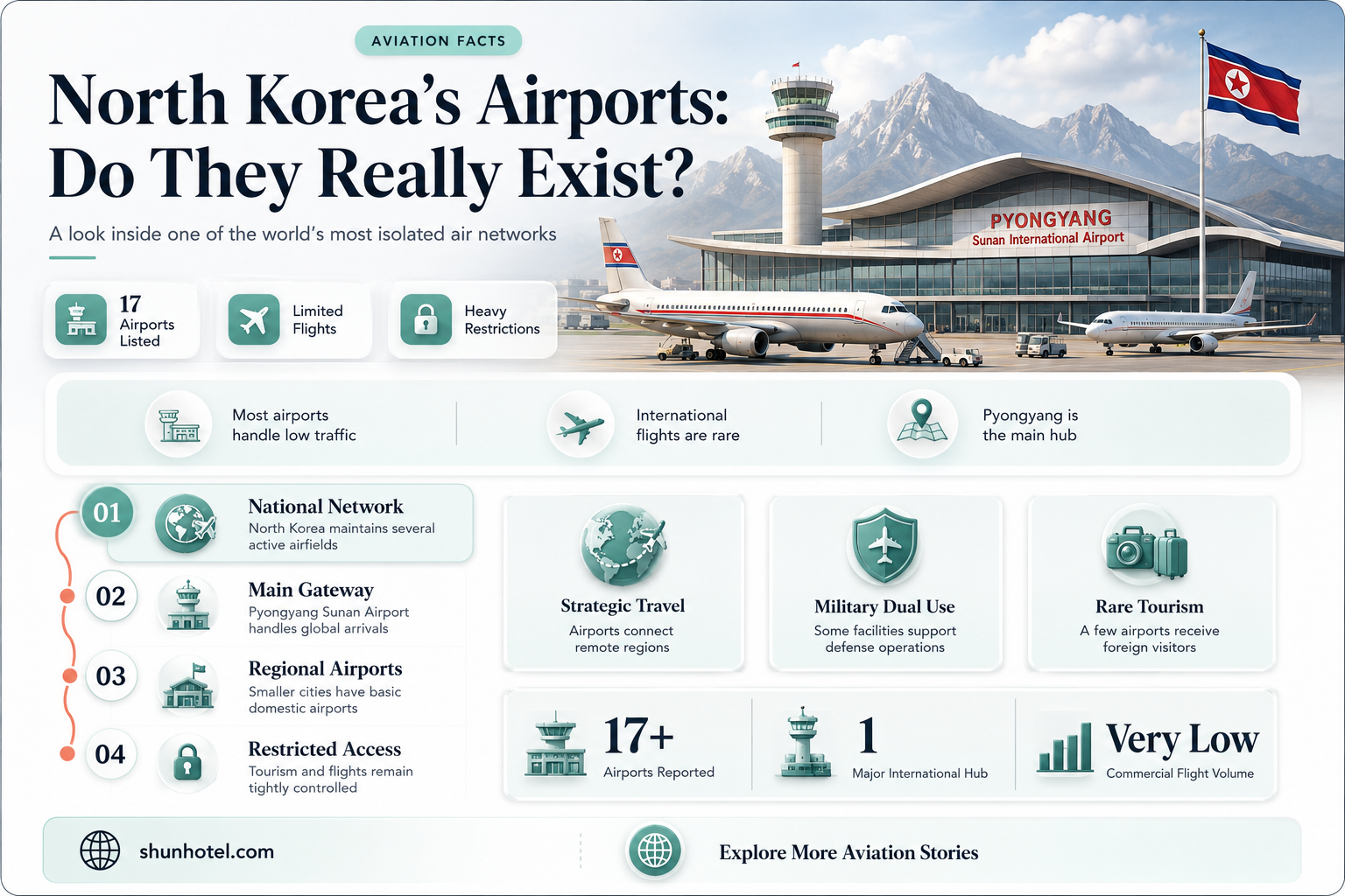are there airports in north korea
