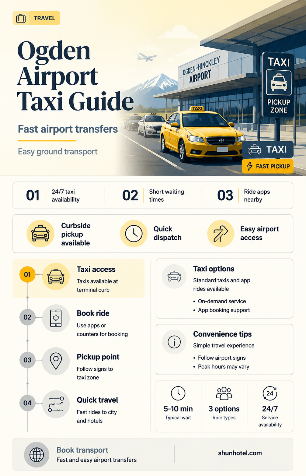 are there taxis at ogden airport