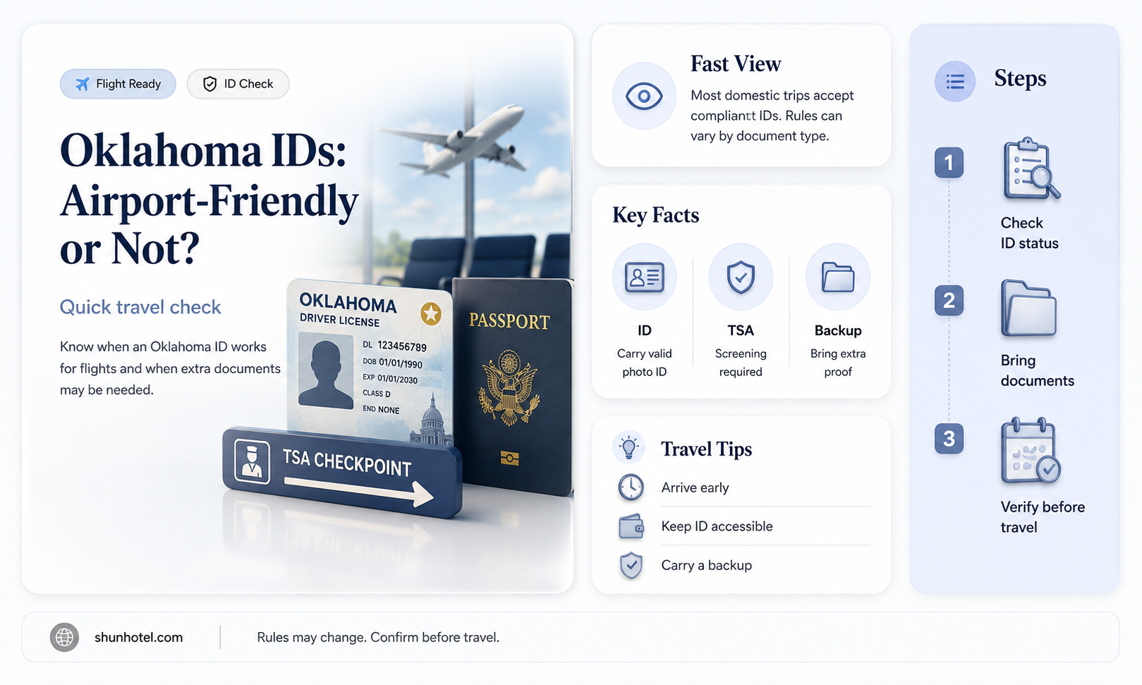 are oklahoma id okay with airports