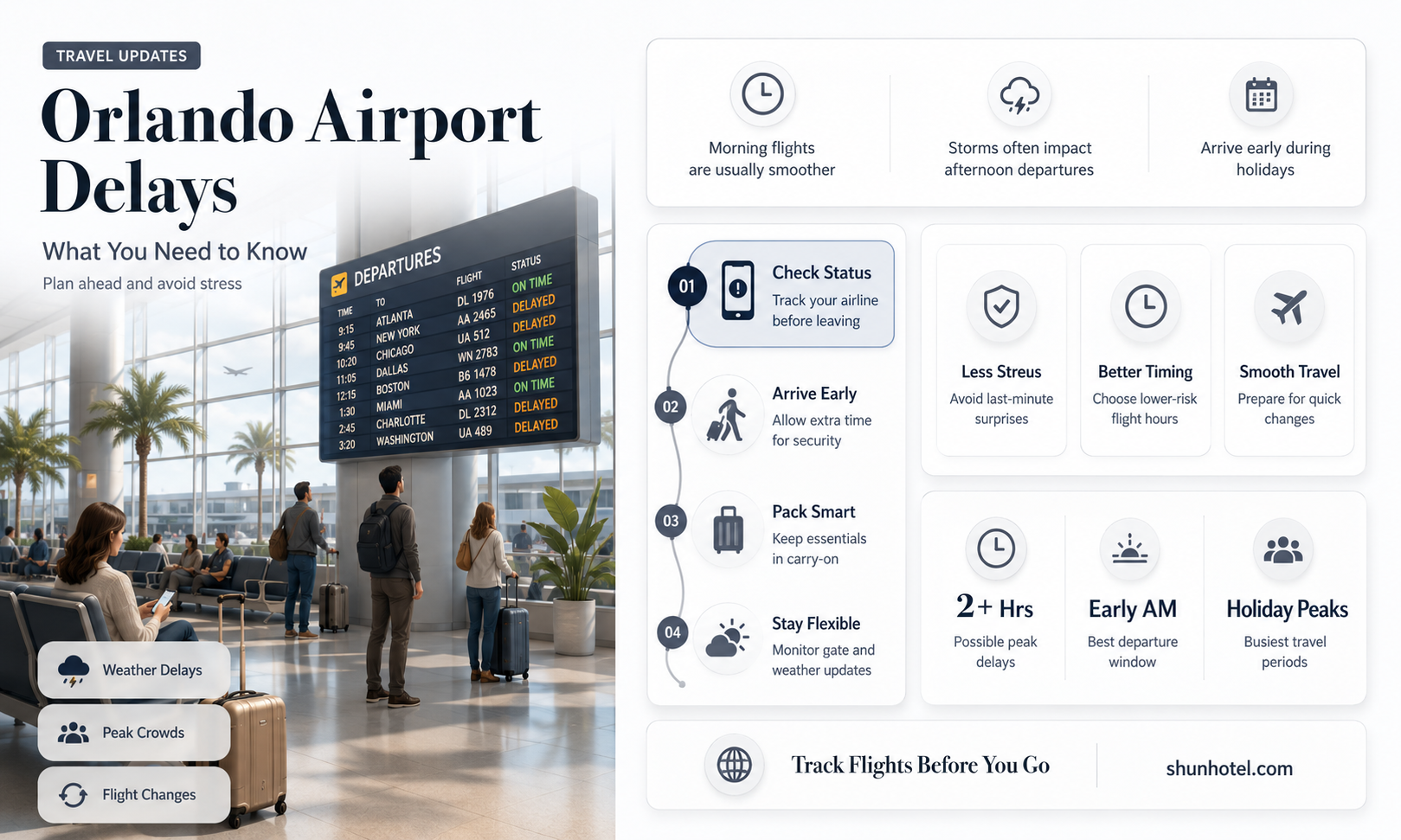 are there delays at orlando airport