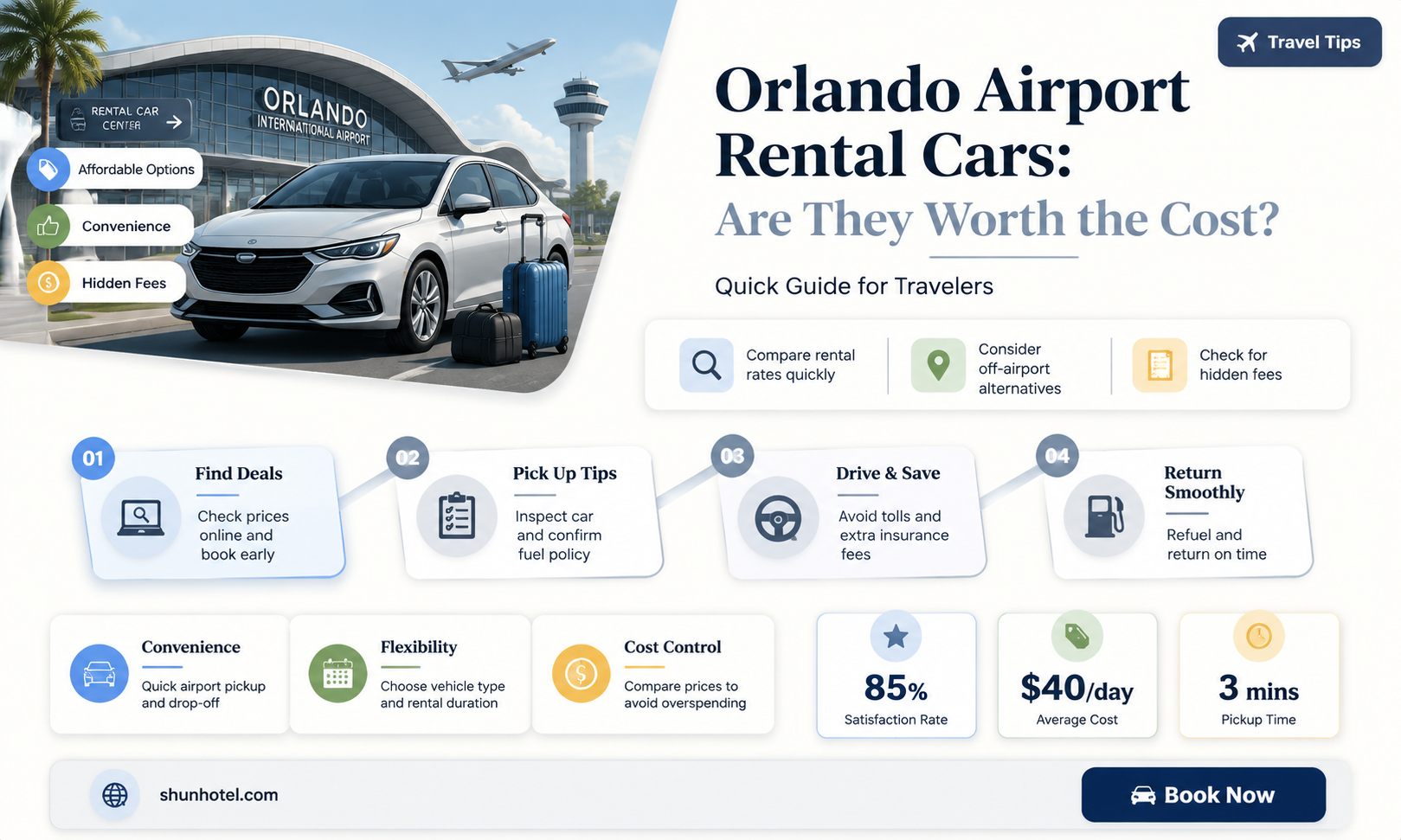 are rental cars expensive at orlando international airport