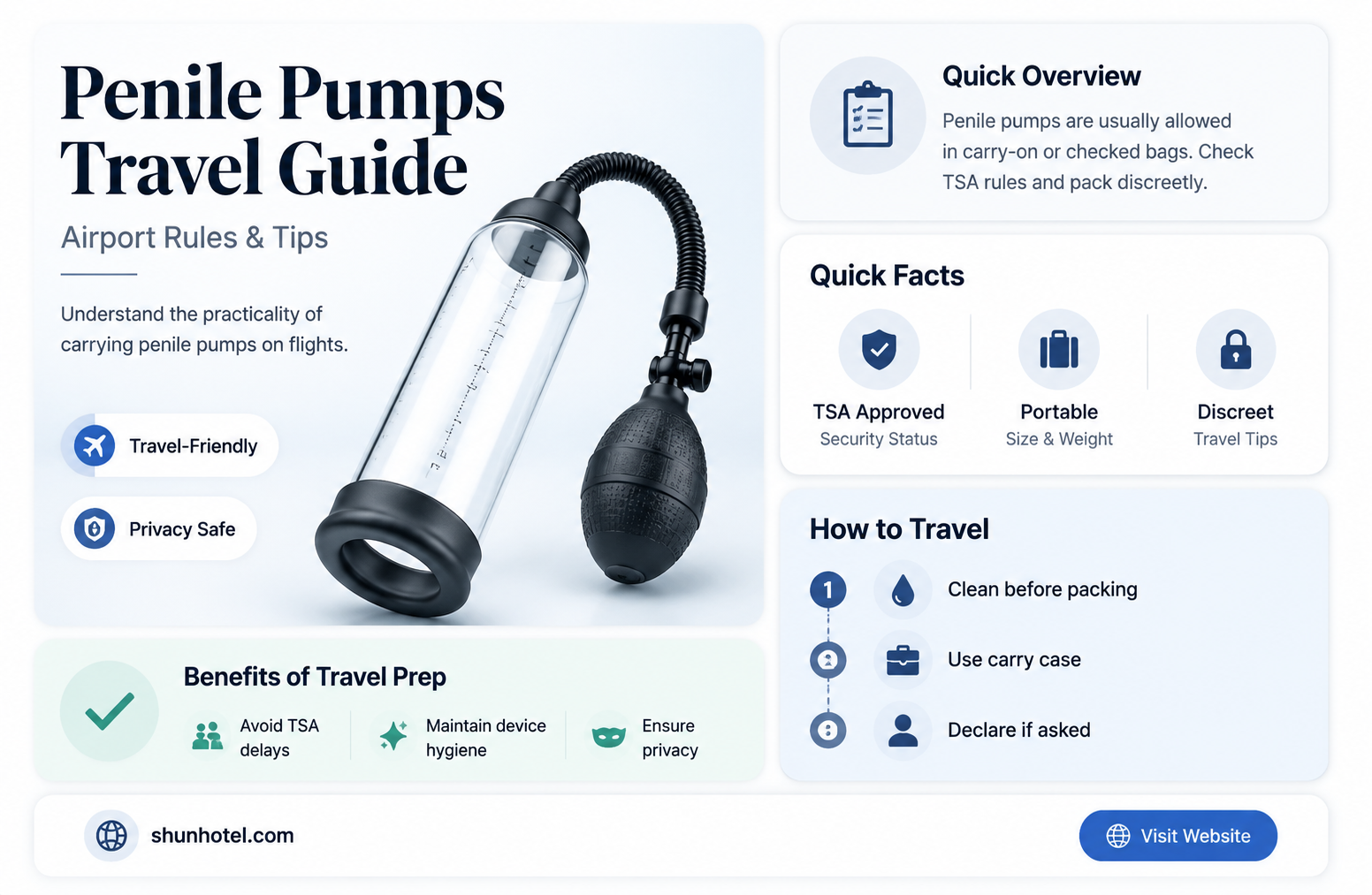 are penile pumps viable at airports
