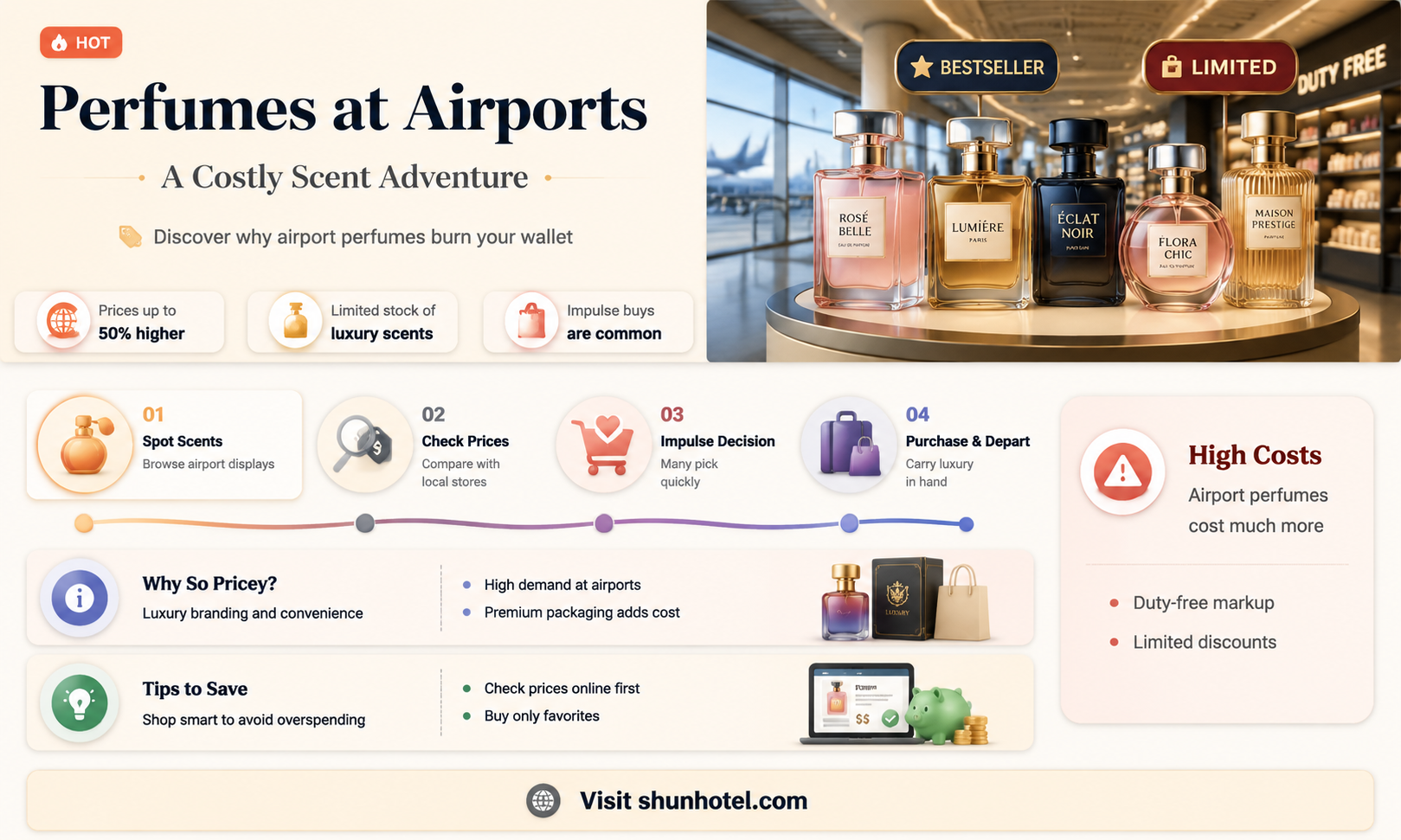 are perfumes more expensive in airports