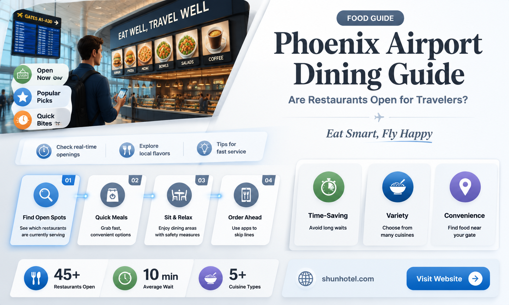 are phoenix airport restaurants open