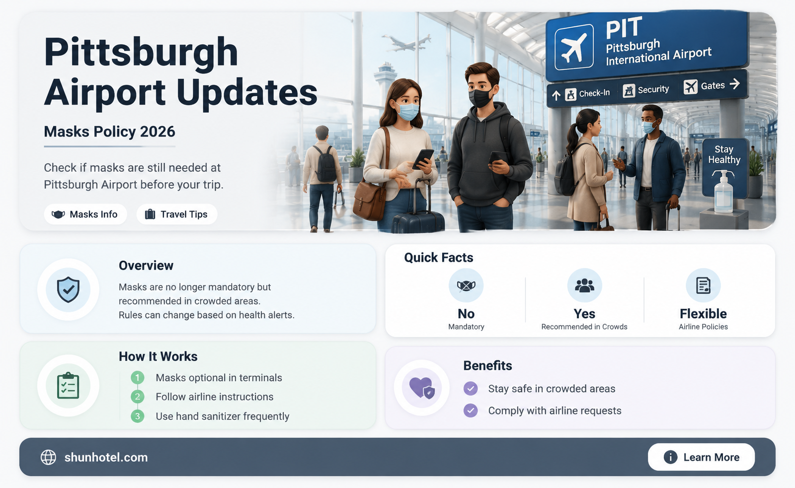 are masks required at pittsburgh airport