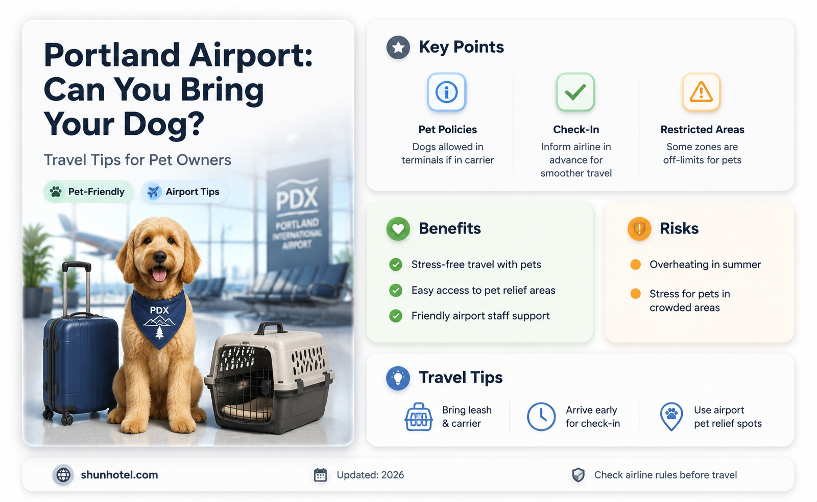 are dogs allowed in portland airport