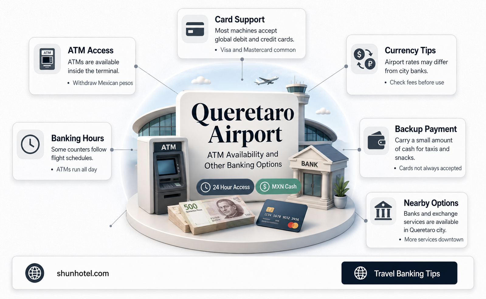 are there atms at queretaro airport