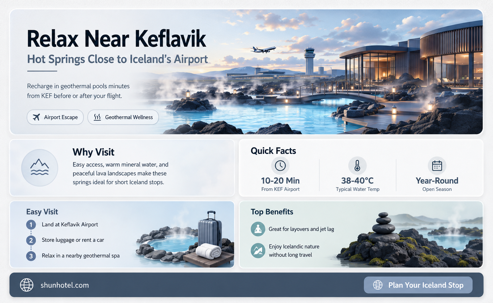 are there any hot springs near keflavik international airport