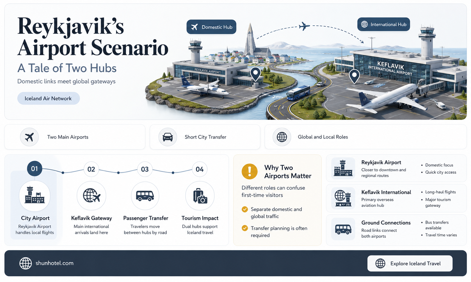 are there 2 airports in reykjavik
