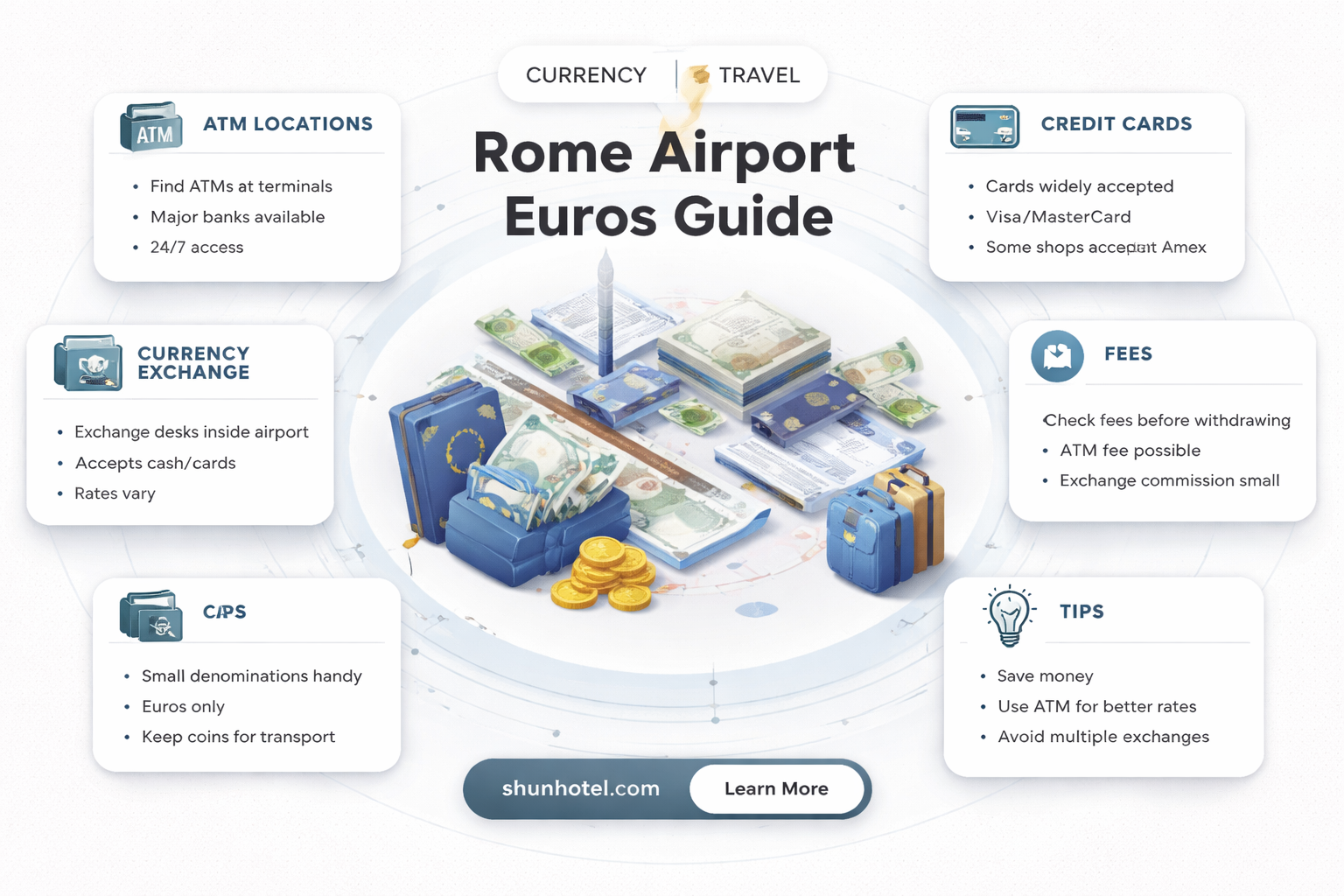 are euros available at romes airport
