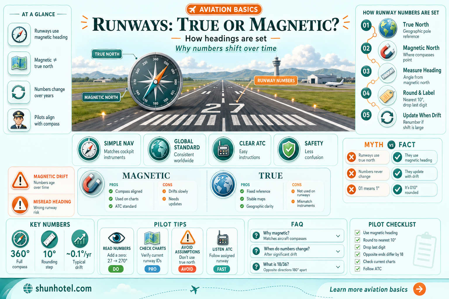 are airport runways true or magnetic