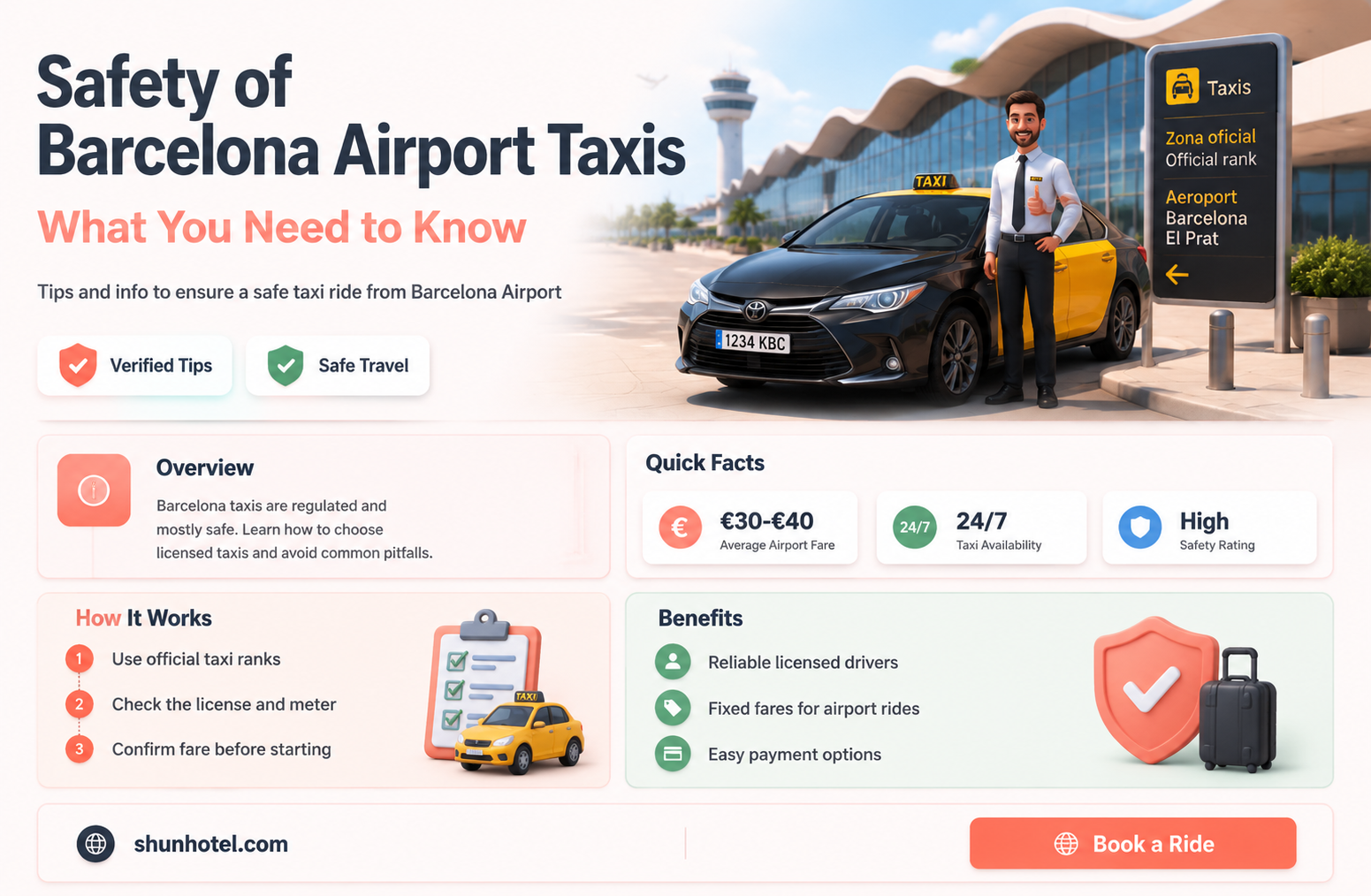 are taxis safe at barcelona airport