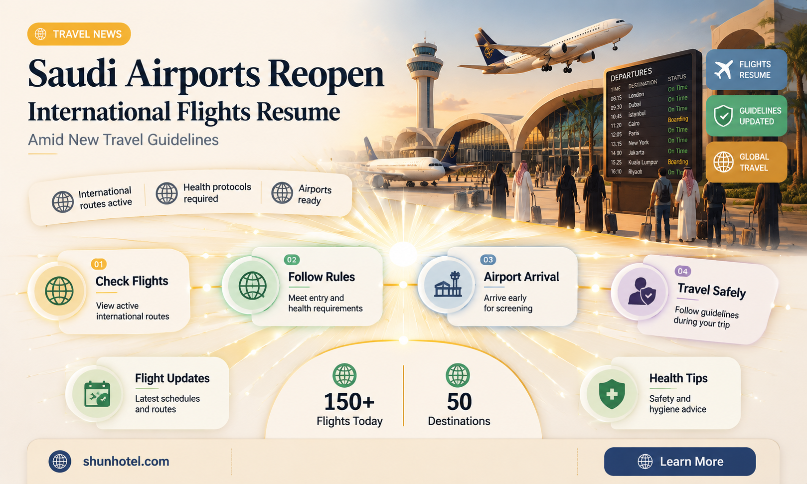are saudi airports open for international flights