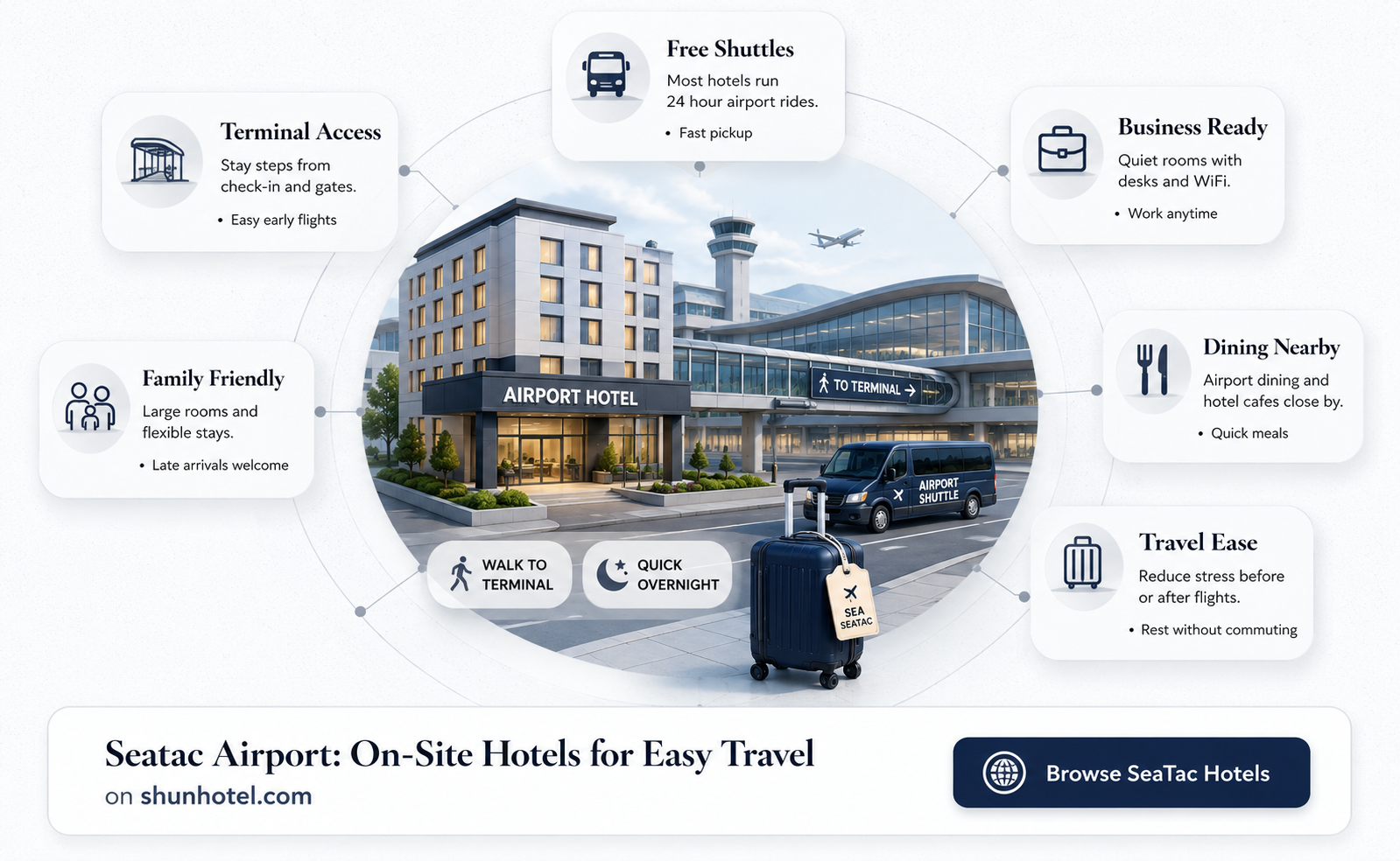 are there hotels at seatac airport
