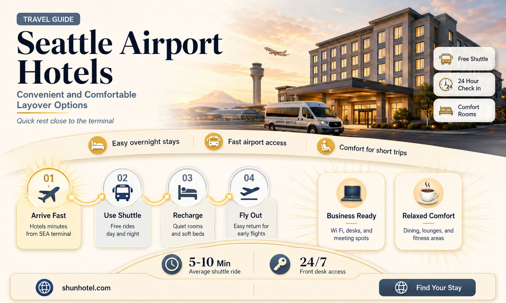 are there hotels at seattle airport