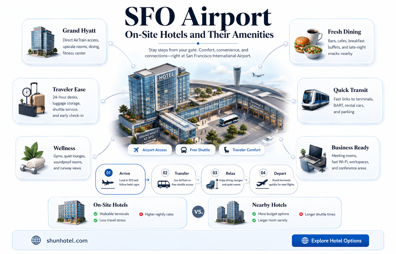 are there hotels in sfo airport