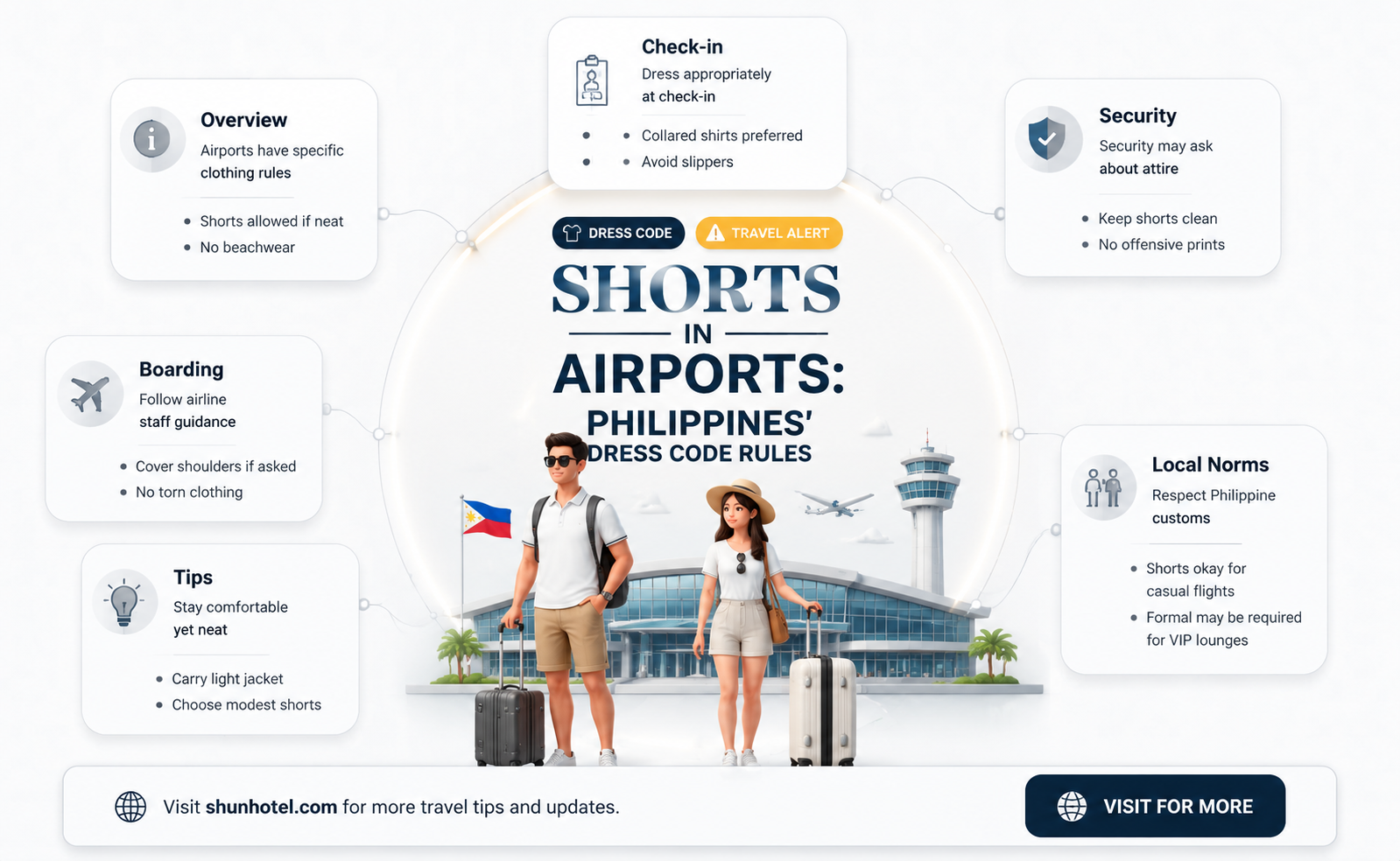 are shorts allowed in airport philippines