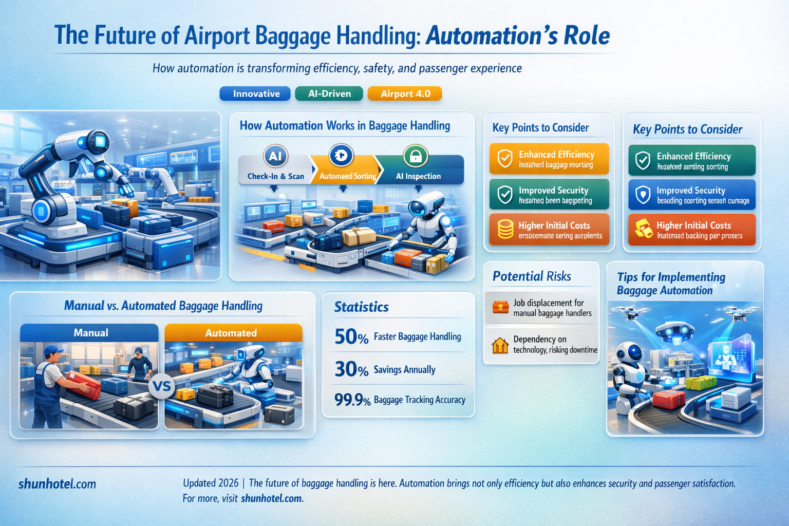are airport baggage handling systems automated