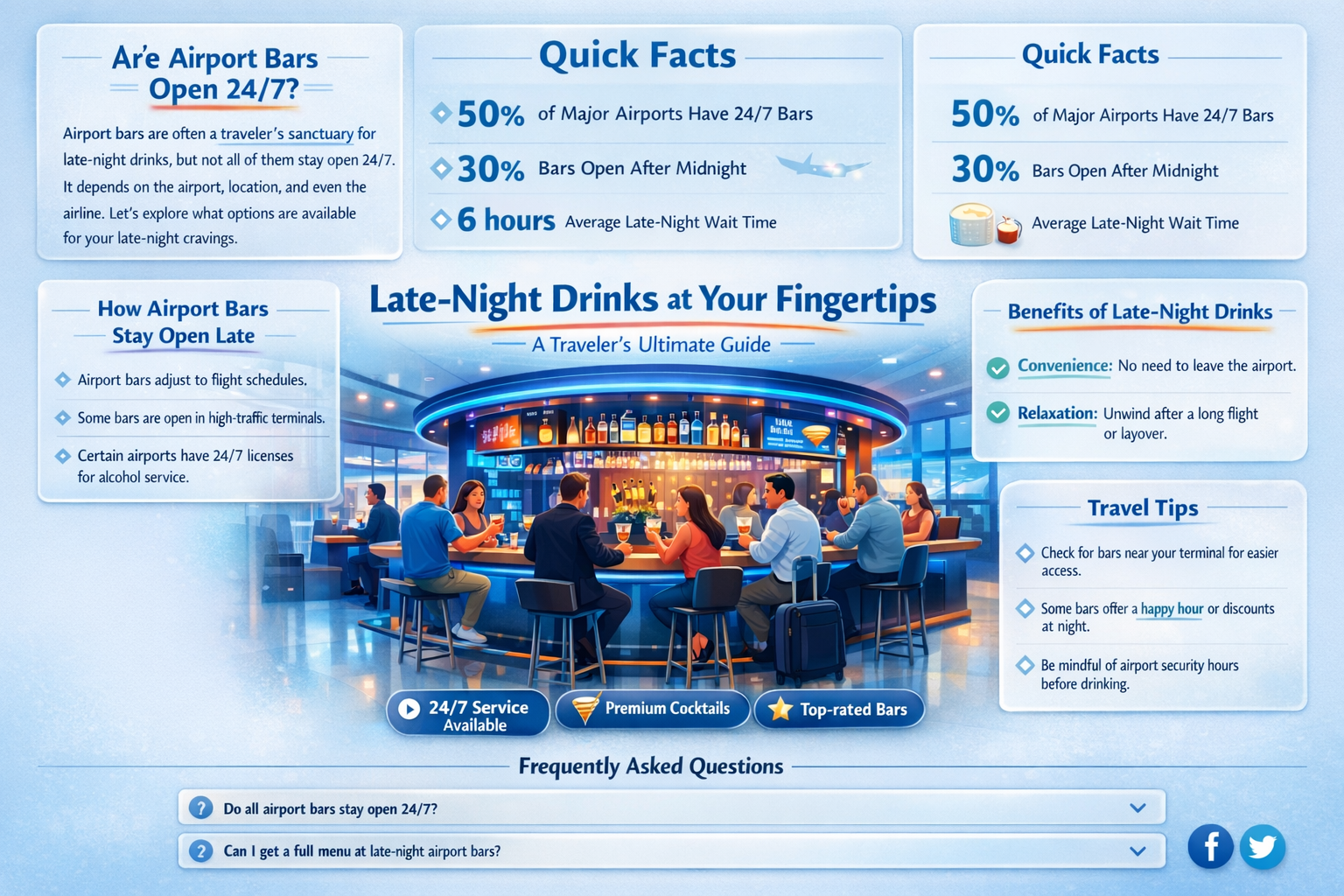 are airport bars open 24 hours