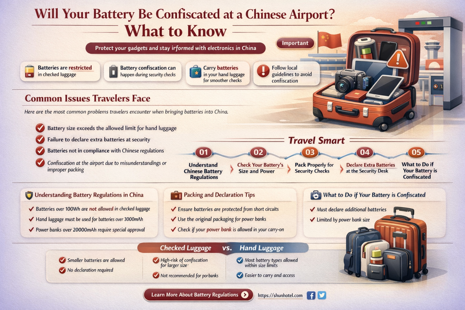 am i going to get my battery confiscated china airport
