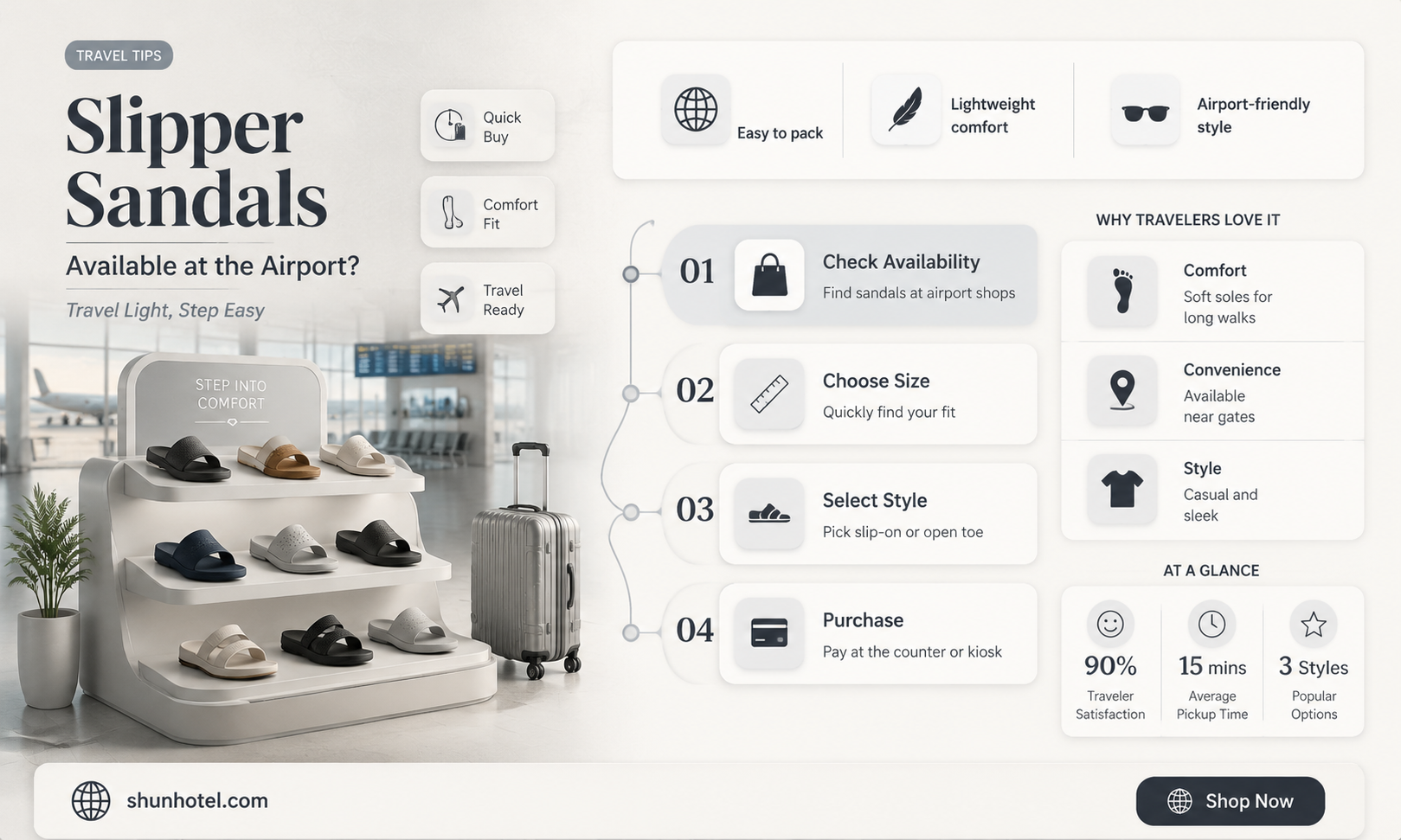are slippers sandals available at airport