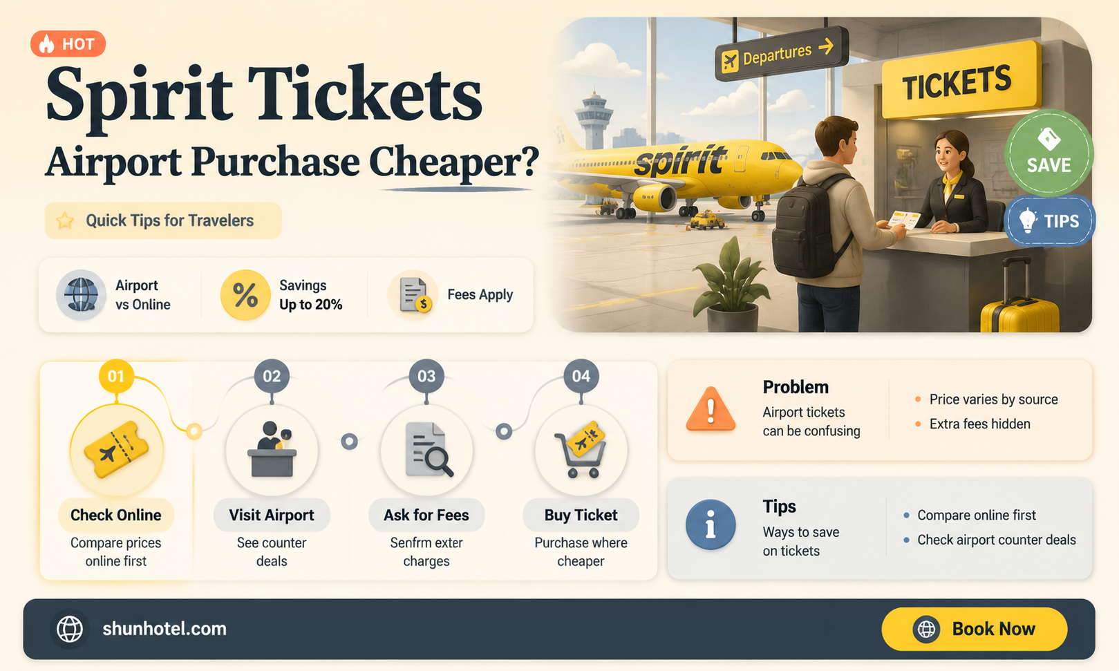 are spirit tickets cheaper at airport