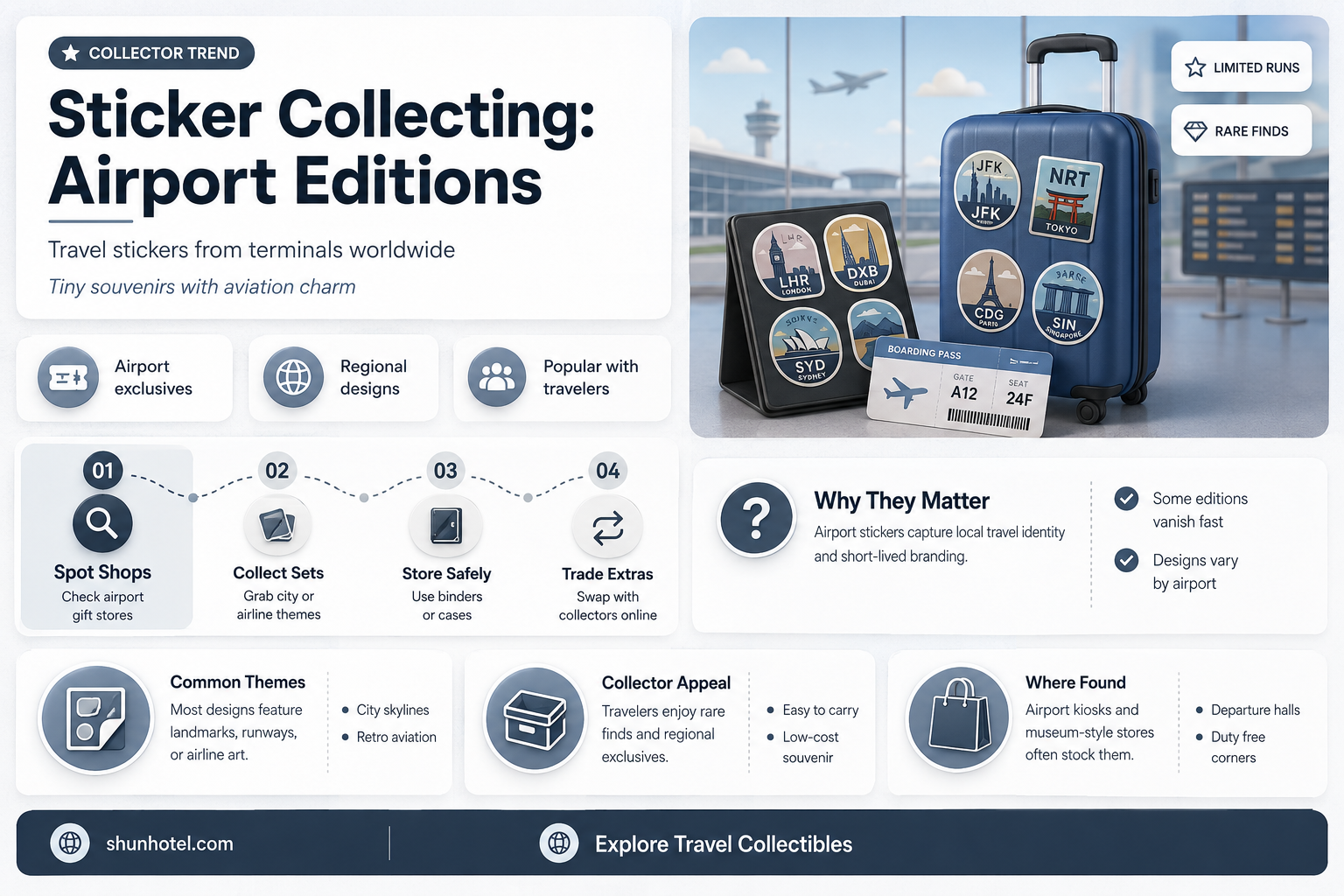 are there collection stickers for airports