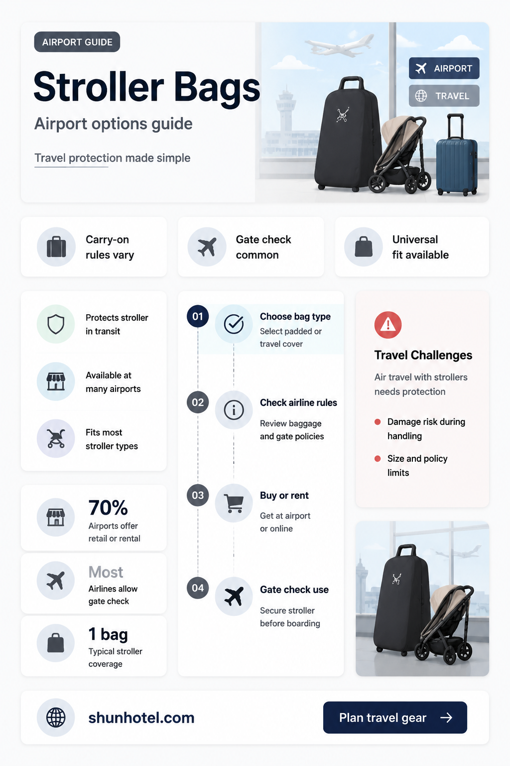are there stroller bags at airport