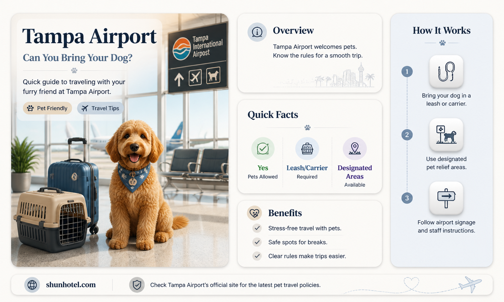 are dogs allowed in tampa airport