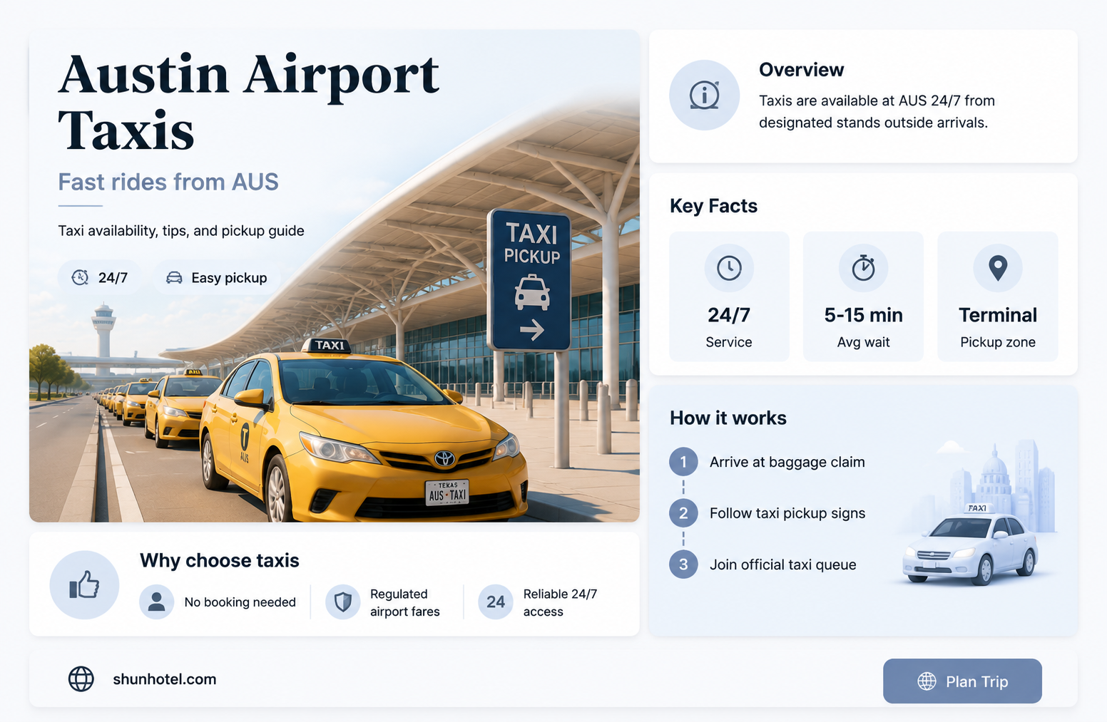 are there taxis at austin airport