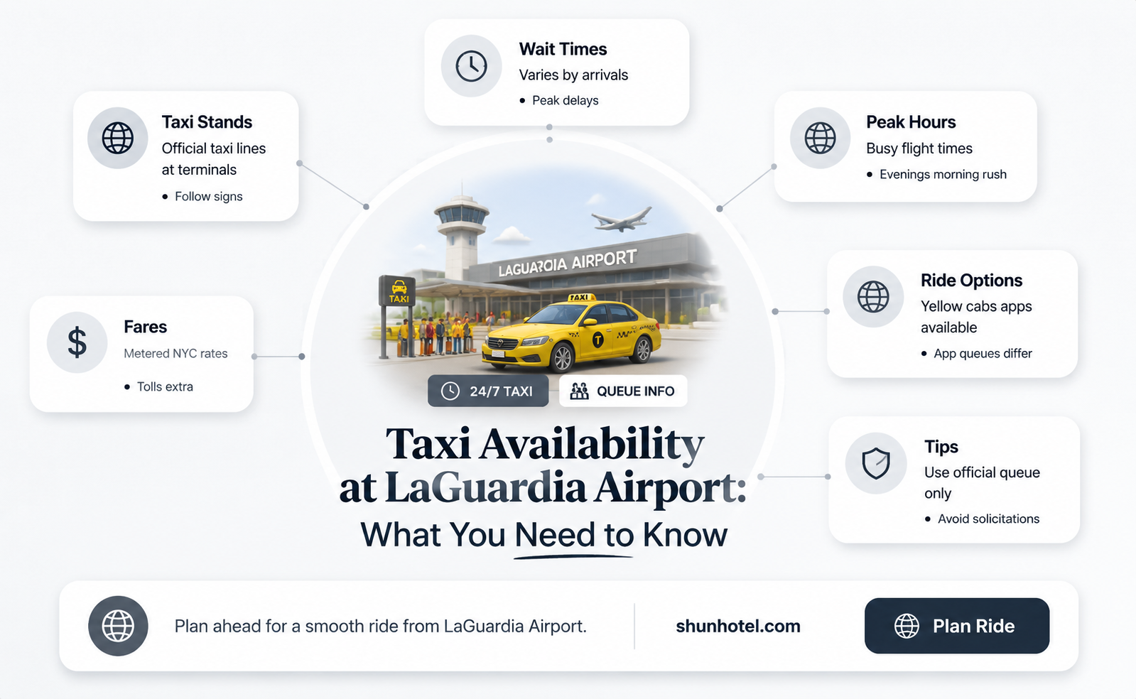 are there taxis at laguardia airport