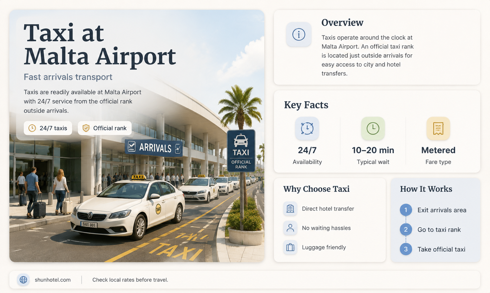 are there taxis at malta airport