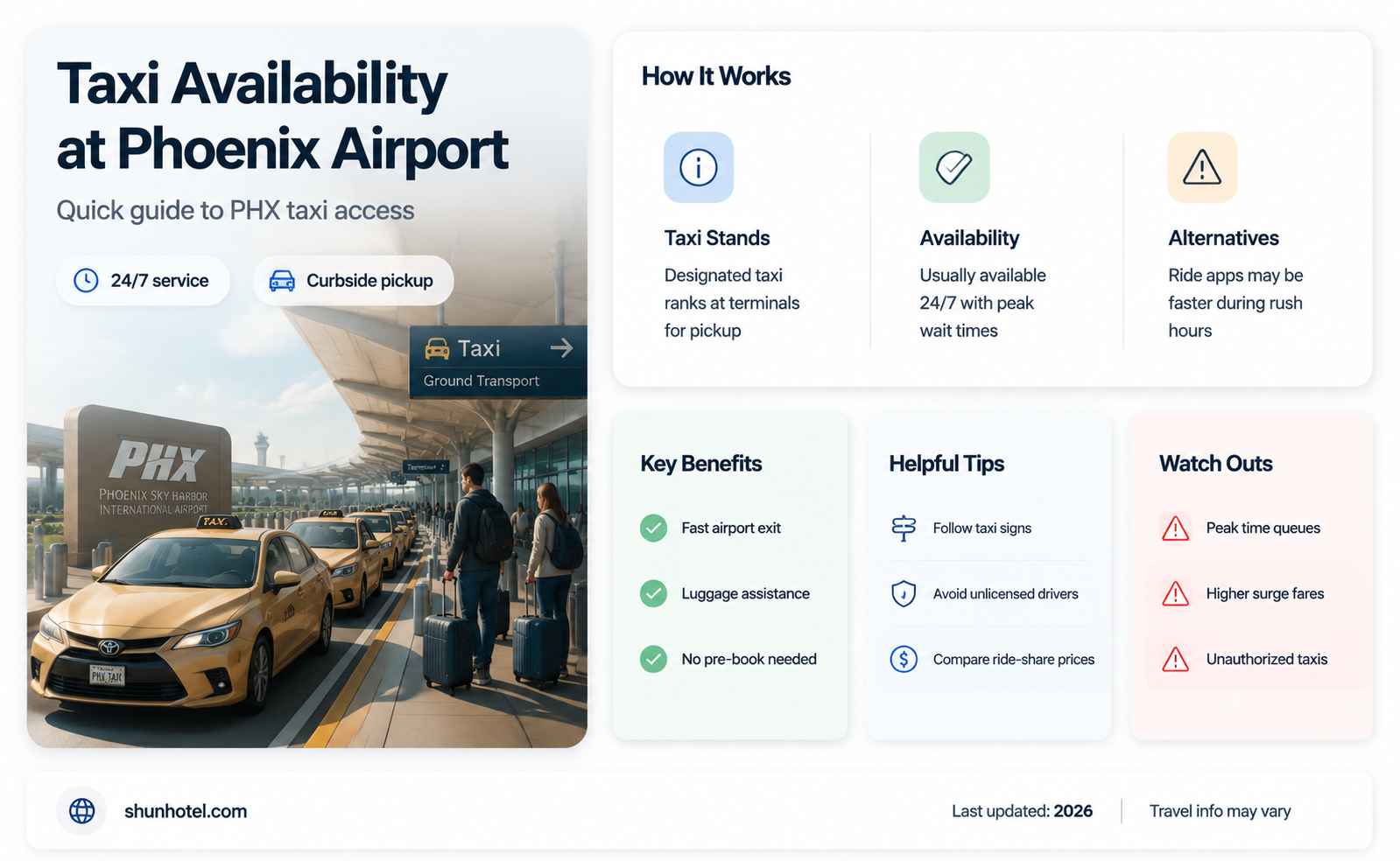 are there taxis at phoenix airport