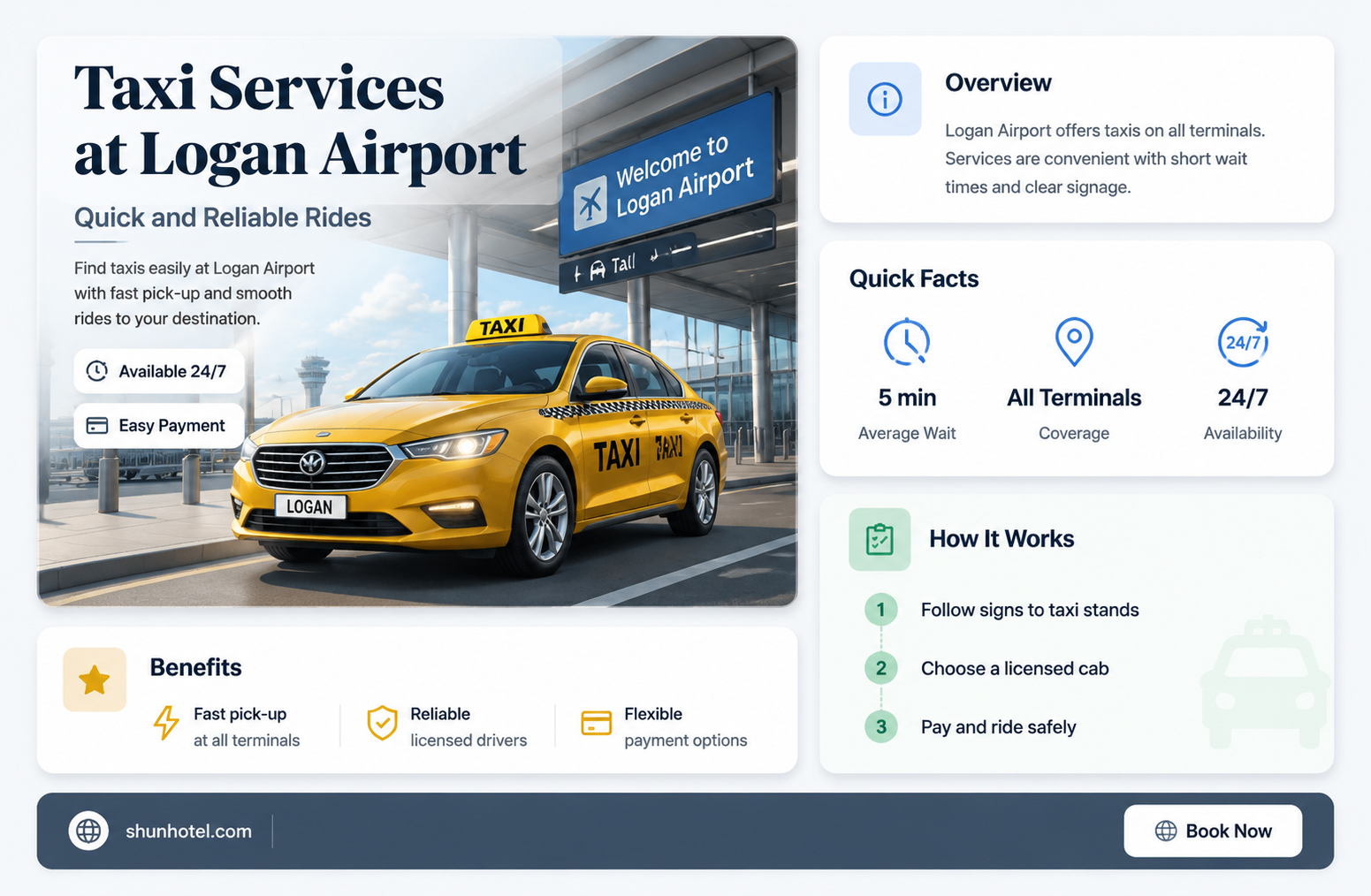 are taxis still at logan airport