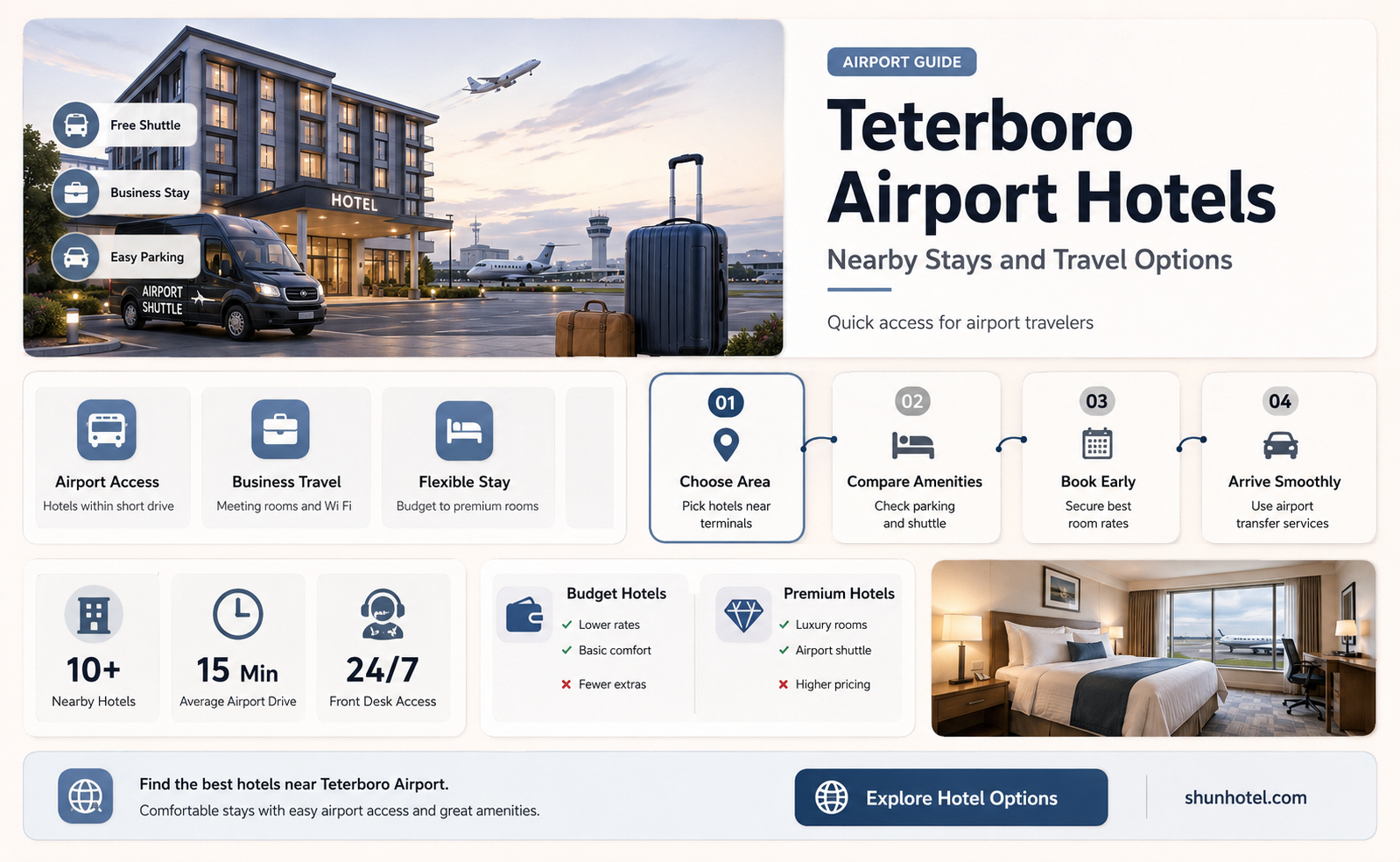 are there hotels at teterboro airport