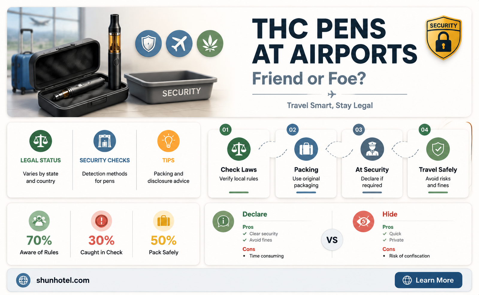 are thc pens allowed in airports