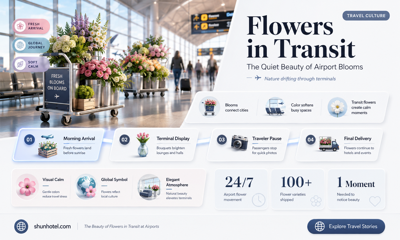 are there flowers at the airport